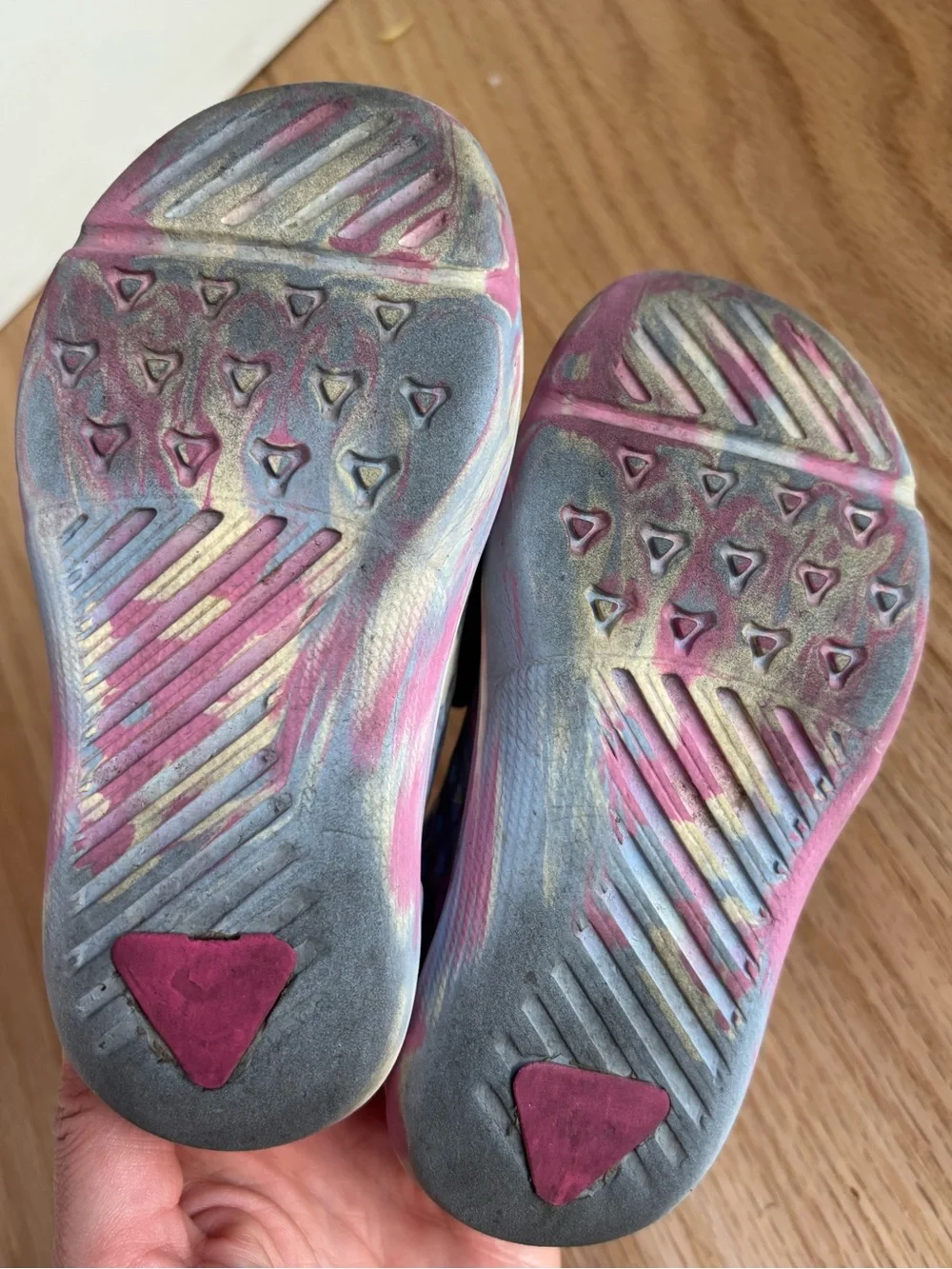 Plae Mimo Marble Pink Purple White Water Shoe Sandal Toddler Girl Size 8